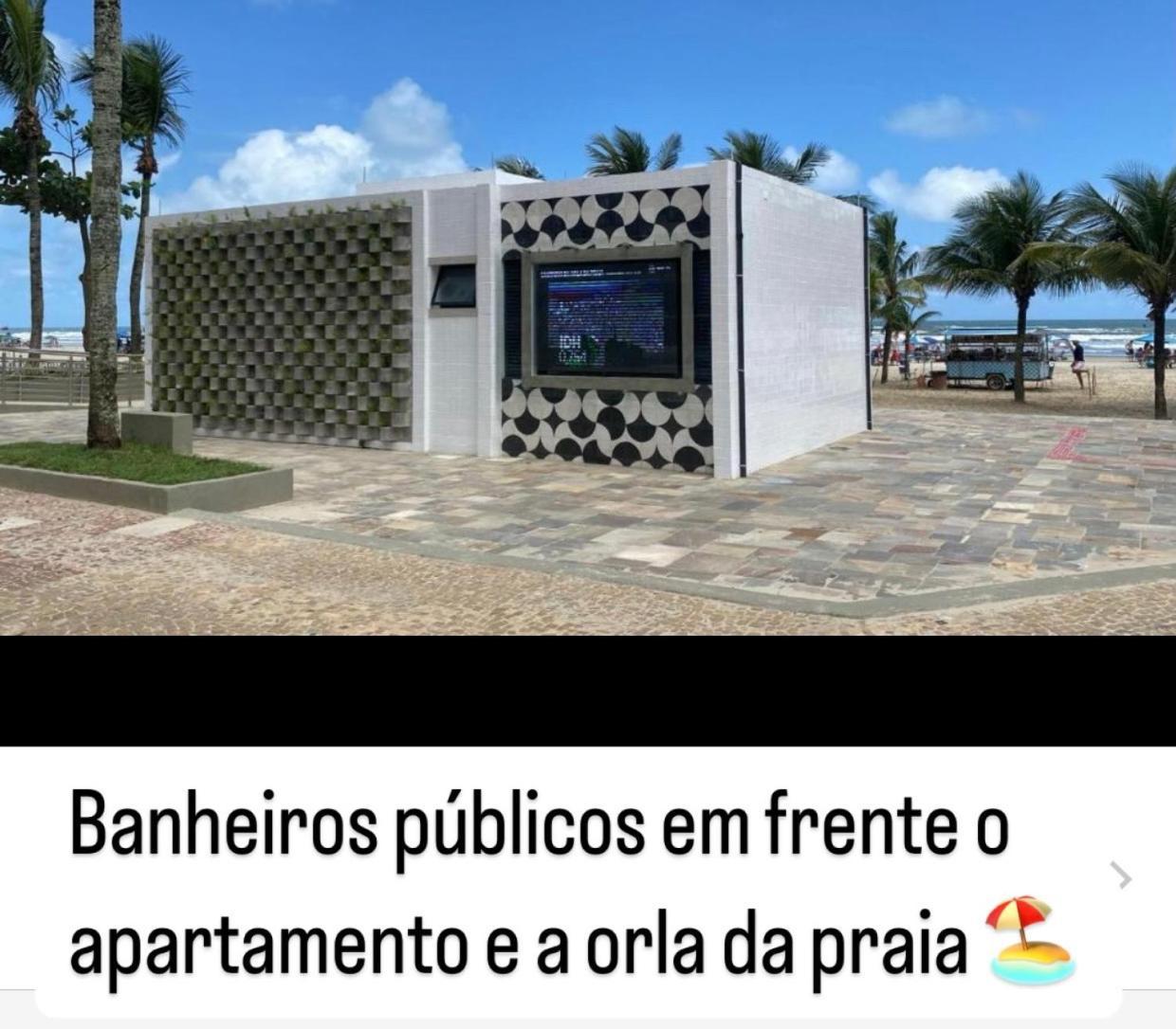 Apto A 50M Da Praia, Com Ar Condicionado, Wifi , Portaria 24H Прая Гранде Екстериор снимка